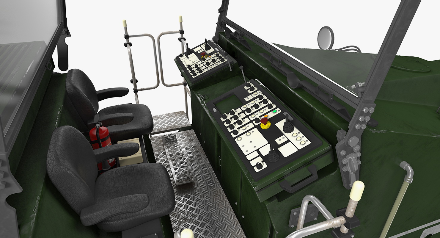 Dirty Asphalt Milling Machine Generic 3D