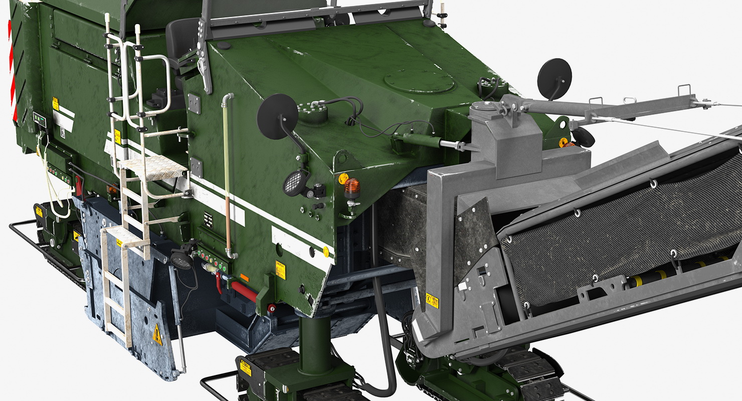 Dirty Asphalt Milling Machine Generic 3D