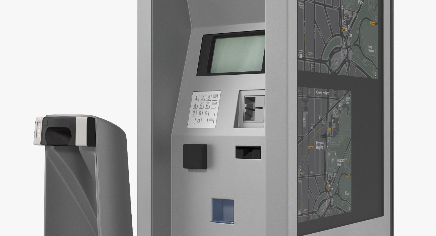 Bicycle Sharing Station Empty Generic 3D