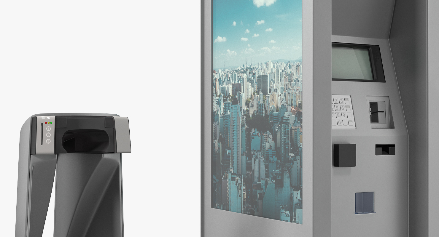 Bicycle Sharing Station Empty Generic 3D