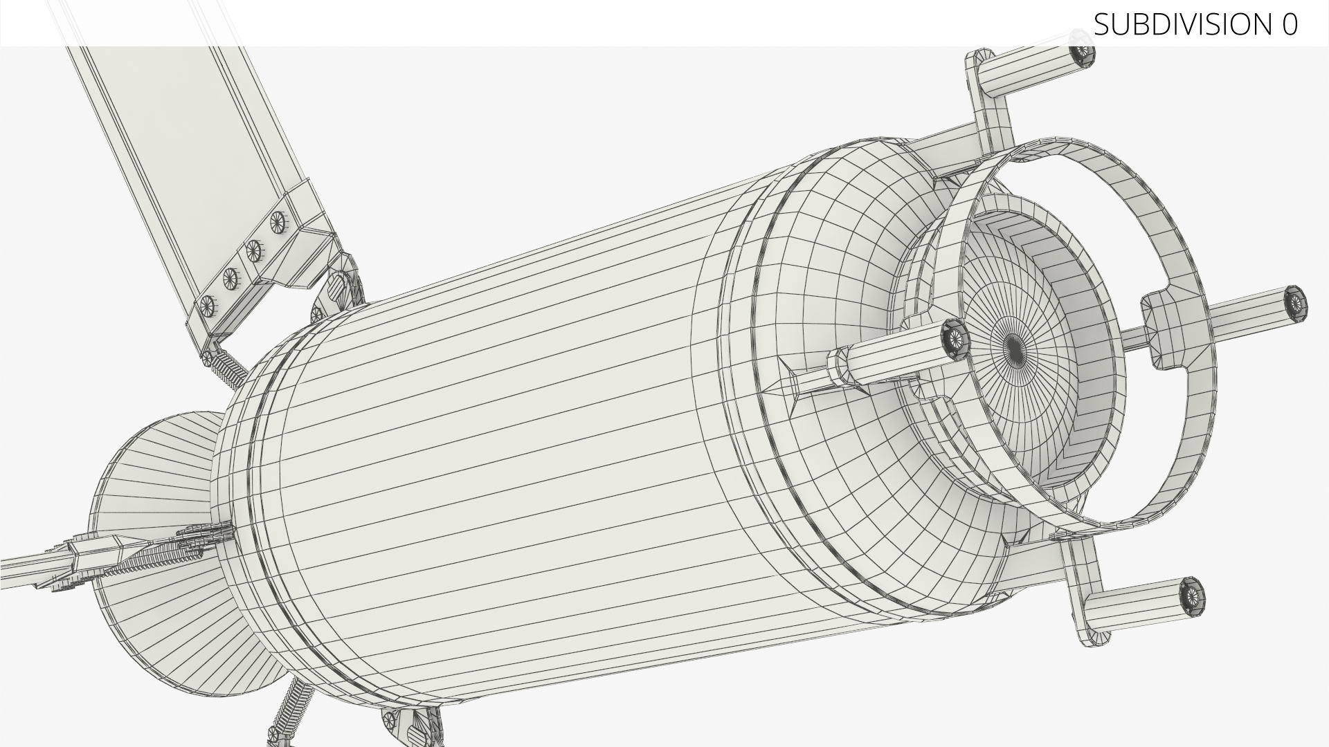 Missile Engine Section with Stabilizer Fins - view 6