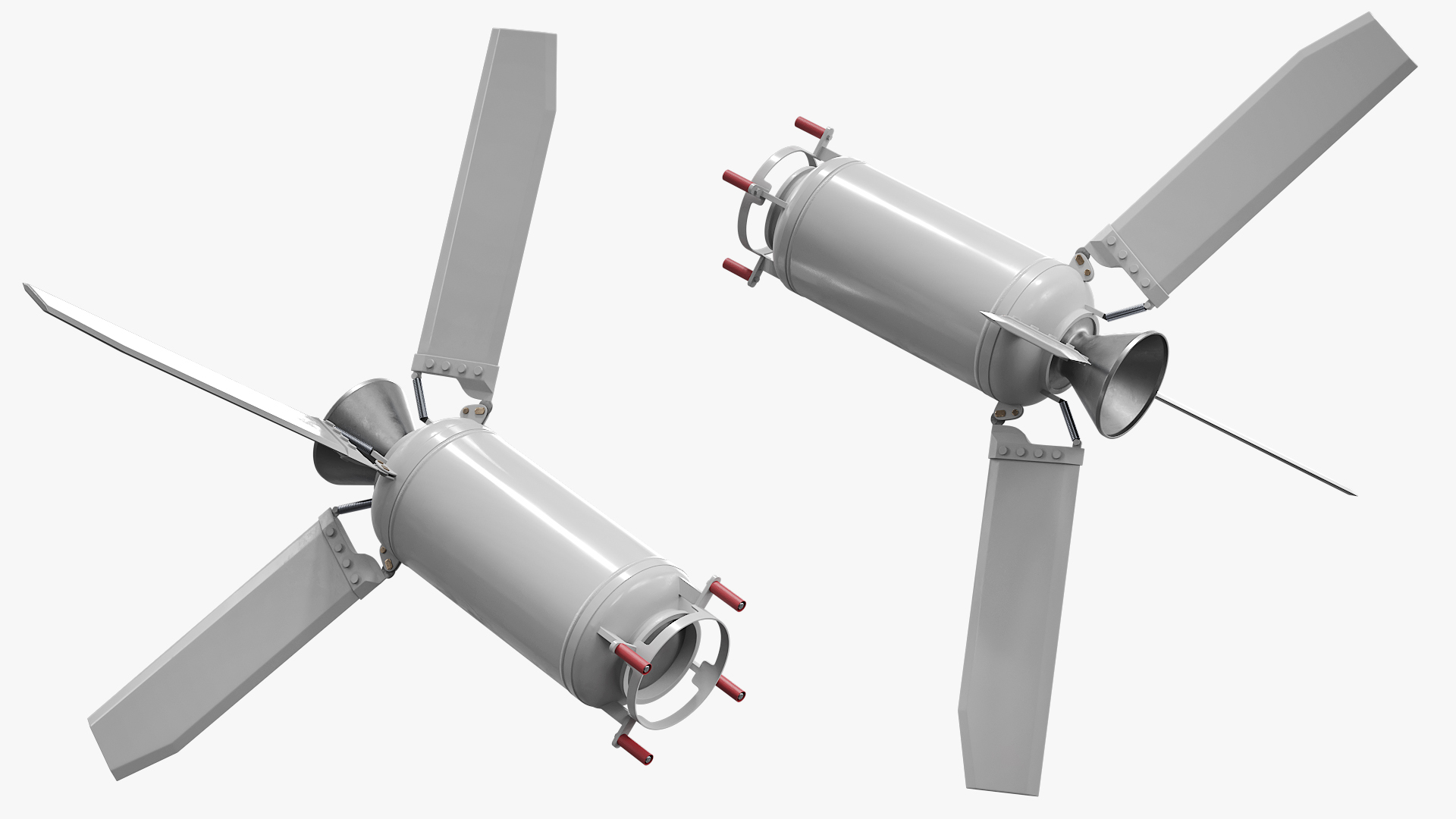 Missile Engine Section with Stabilizer Fins - view 2