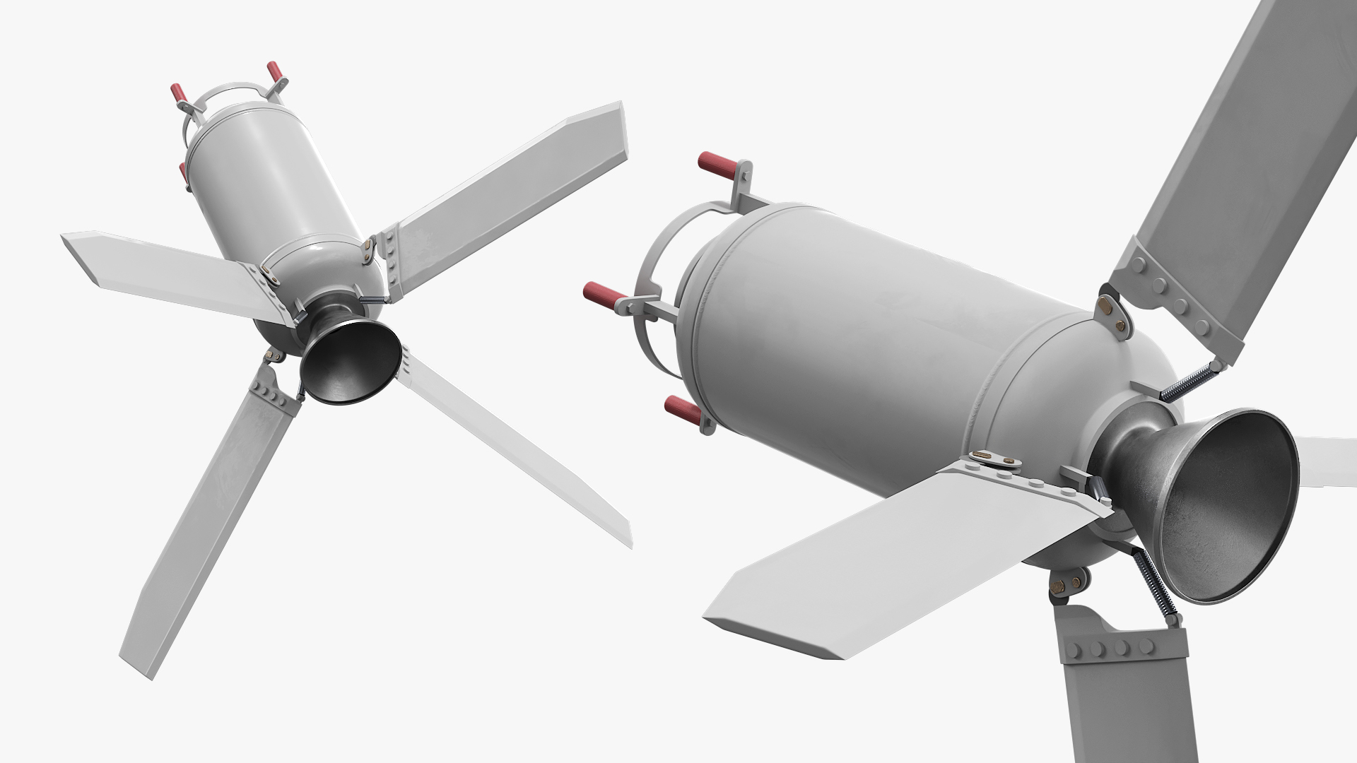Missile Engine Section with Stabilizer Fins - view 5