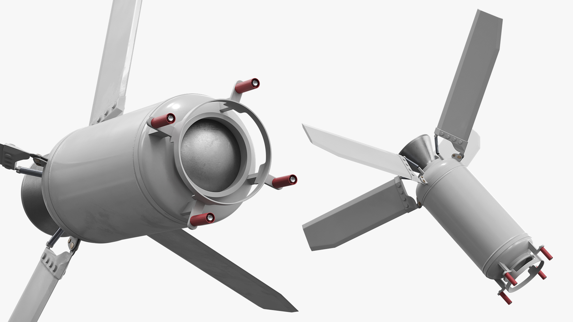 Missile Engine Section with Stabilizer Fins - view 4