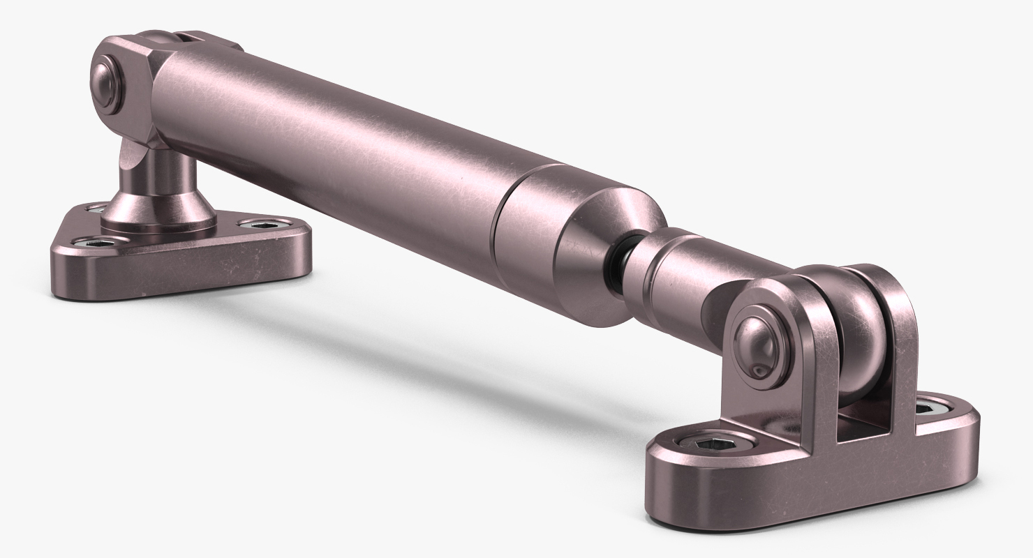 Anodized Hydraulic Cylinder 3 3D model