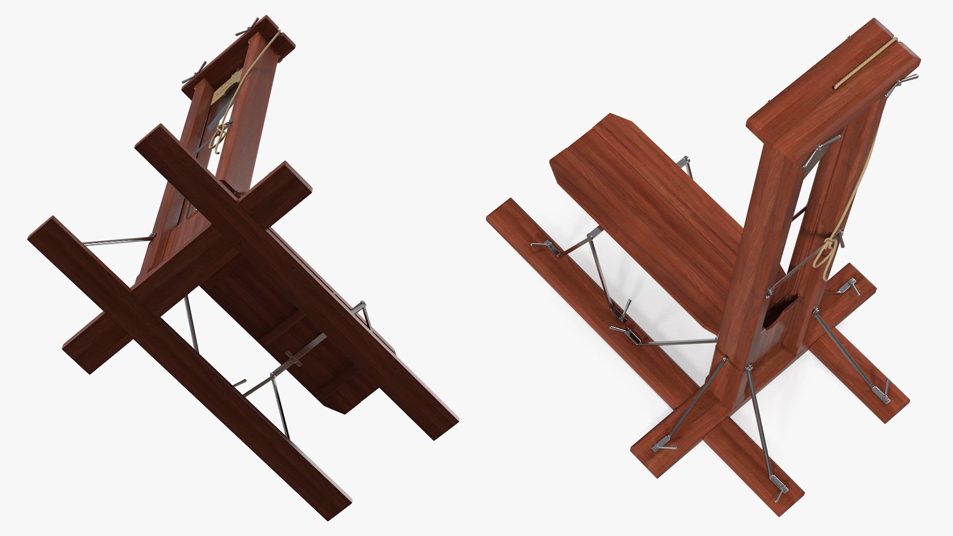 3D Vintage 19th Century French Guillotine model
