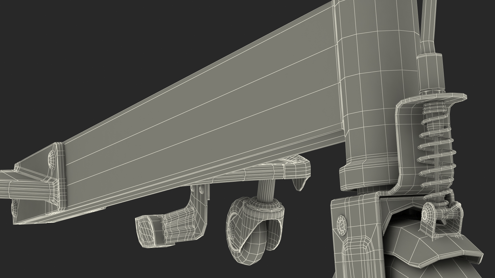 PowerWing Scooter Black Red Rigged 3D model