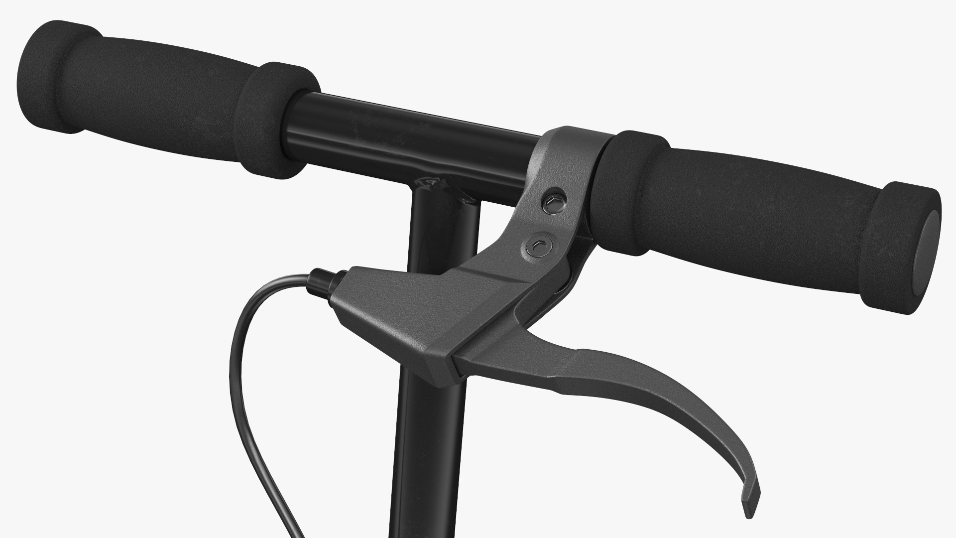 PowerWing Scooter Black Red Rigged 3D model