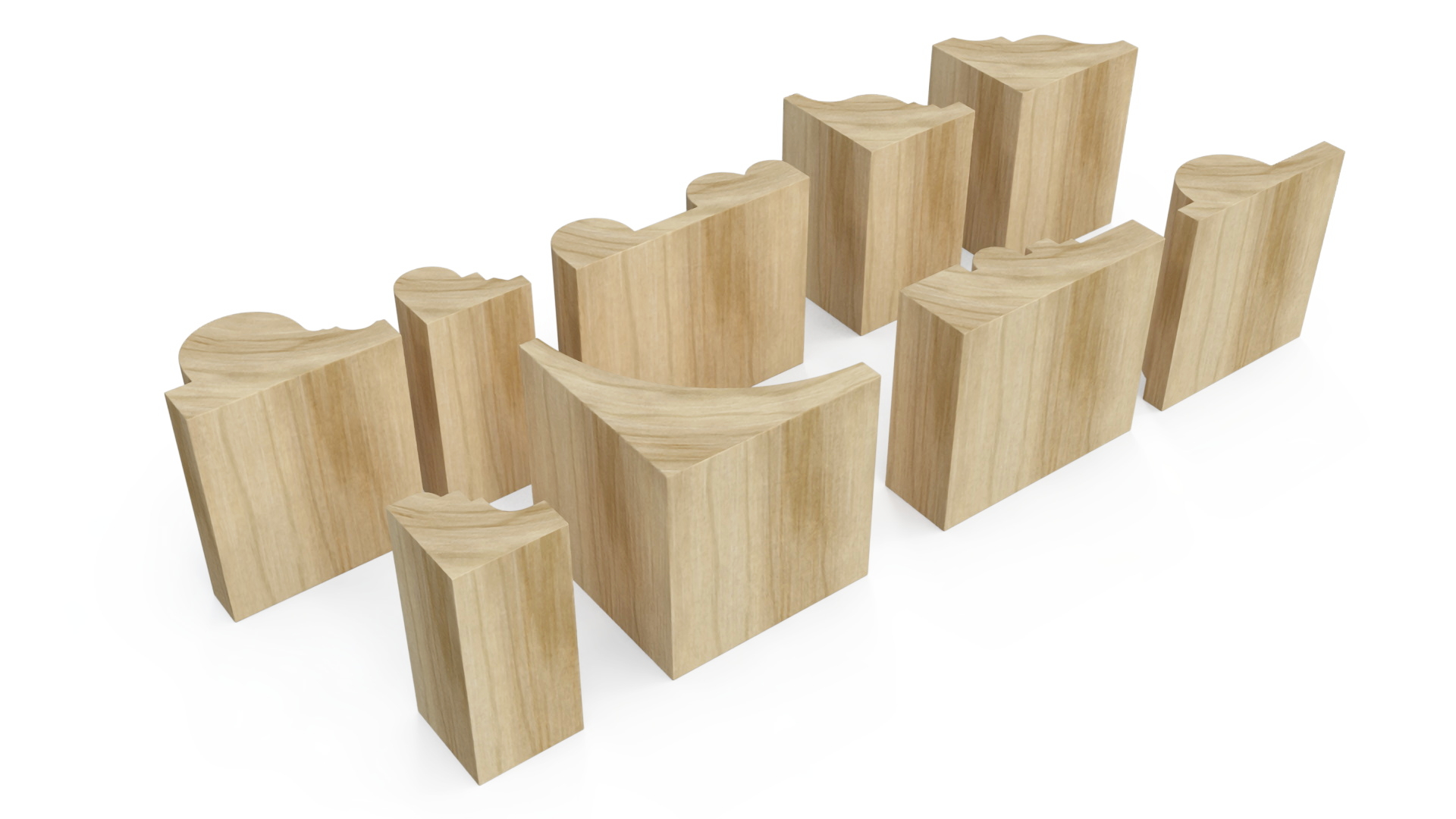 Set Molding Maple Part 2 3D model