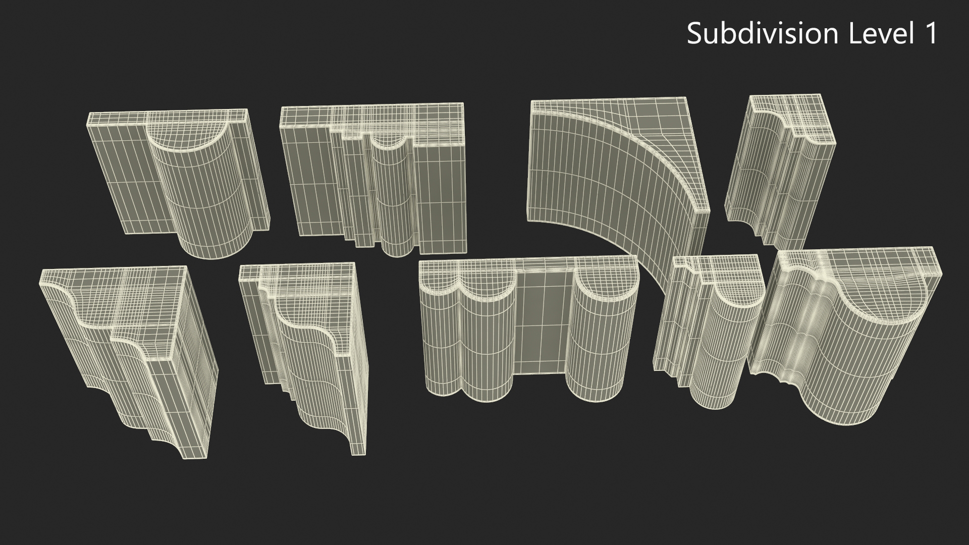 Set Molding Maple Part 2 3D model