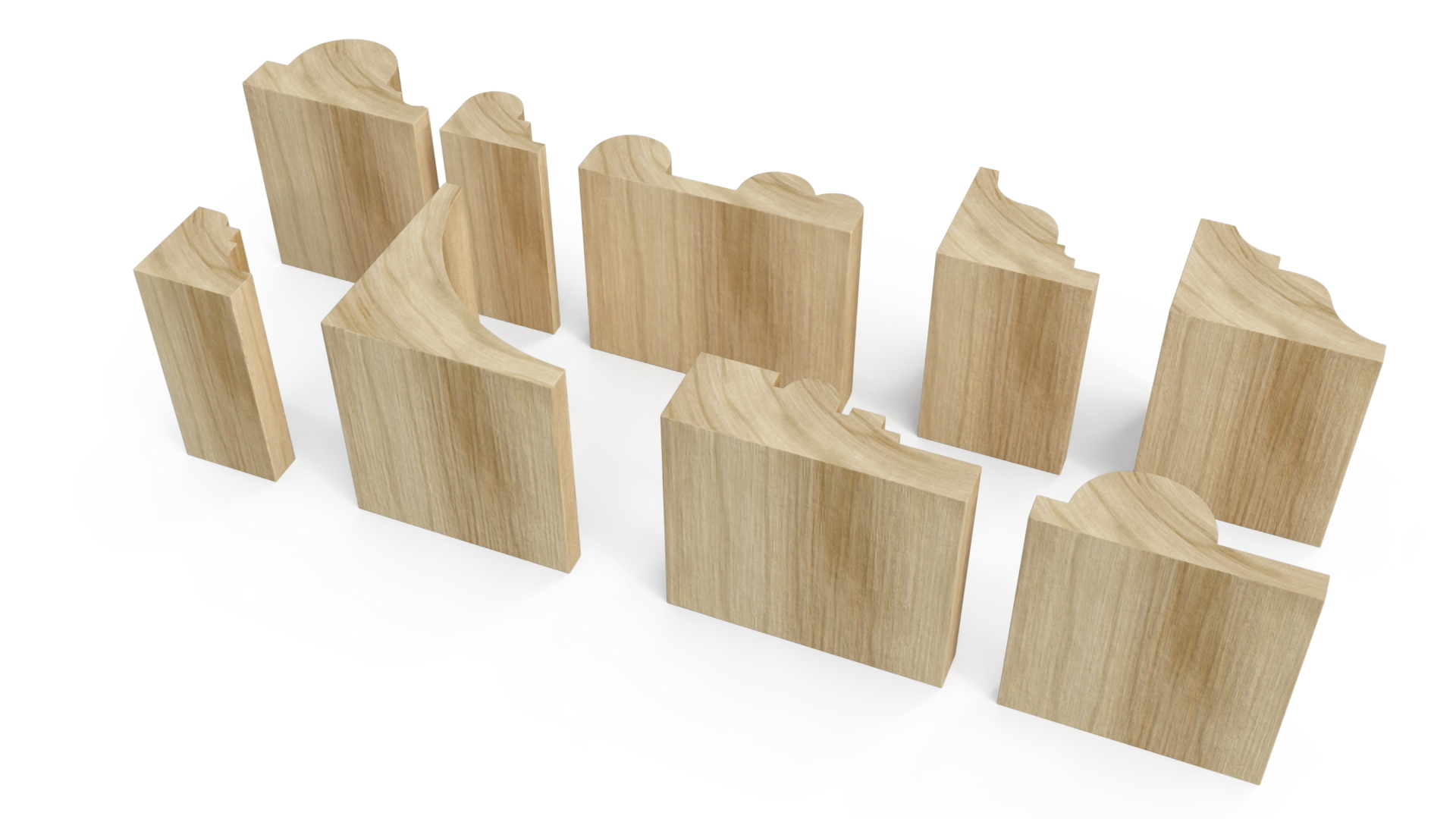 Set Molding Maple Part 2 3D model