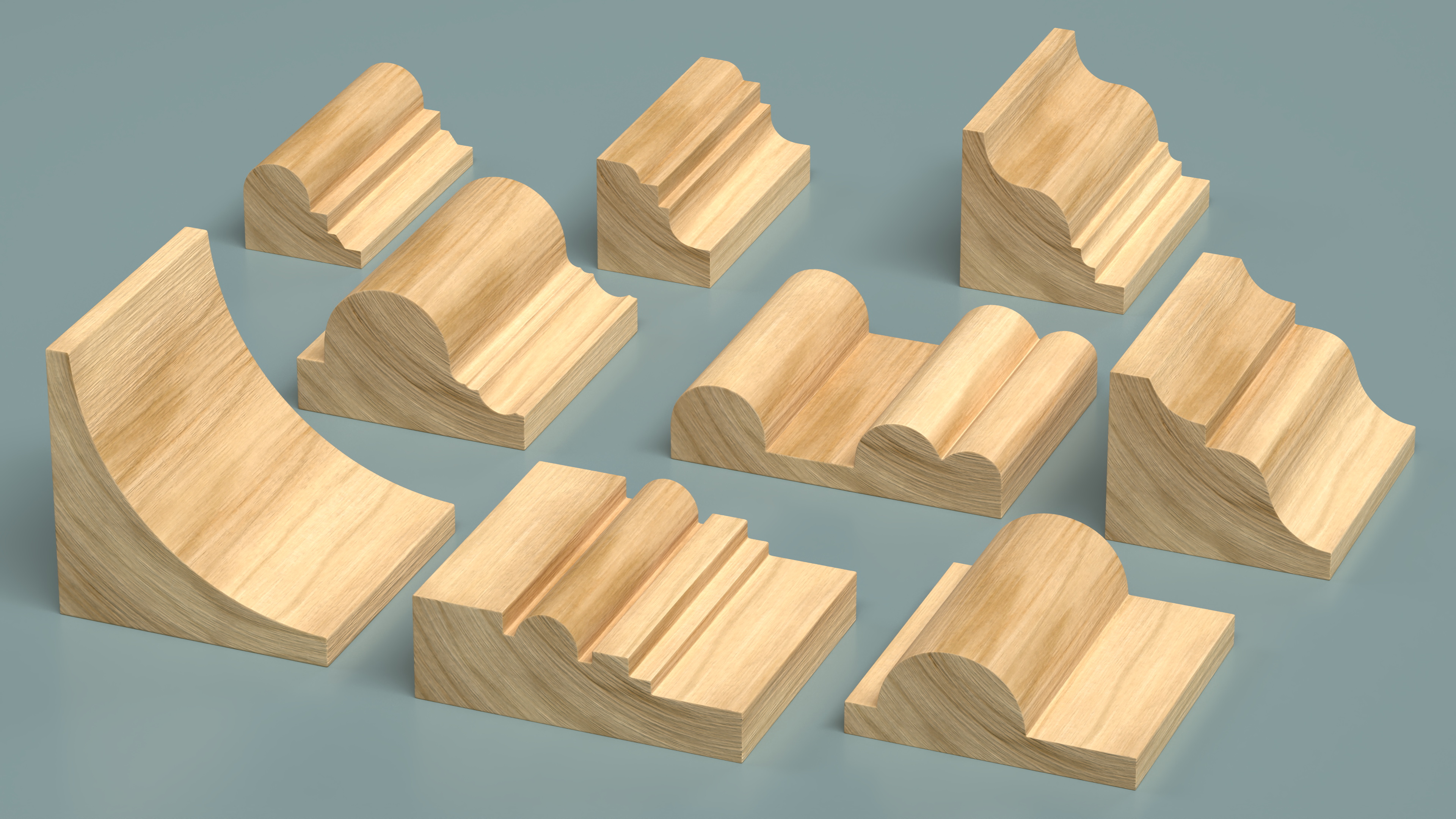 Set Molding Maple Part 2 3D model