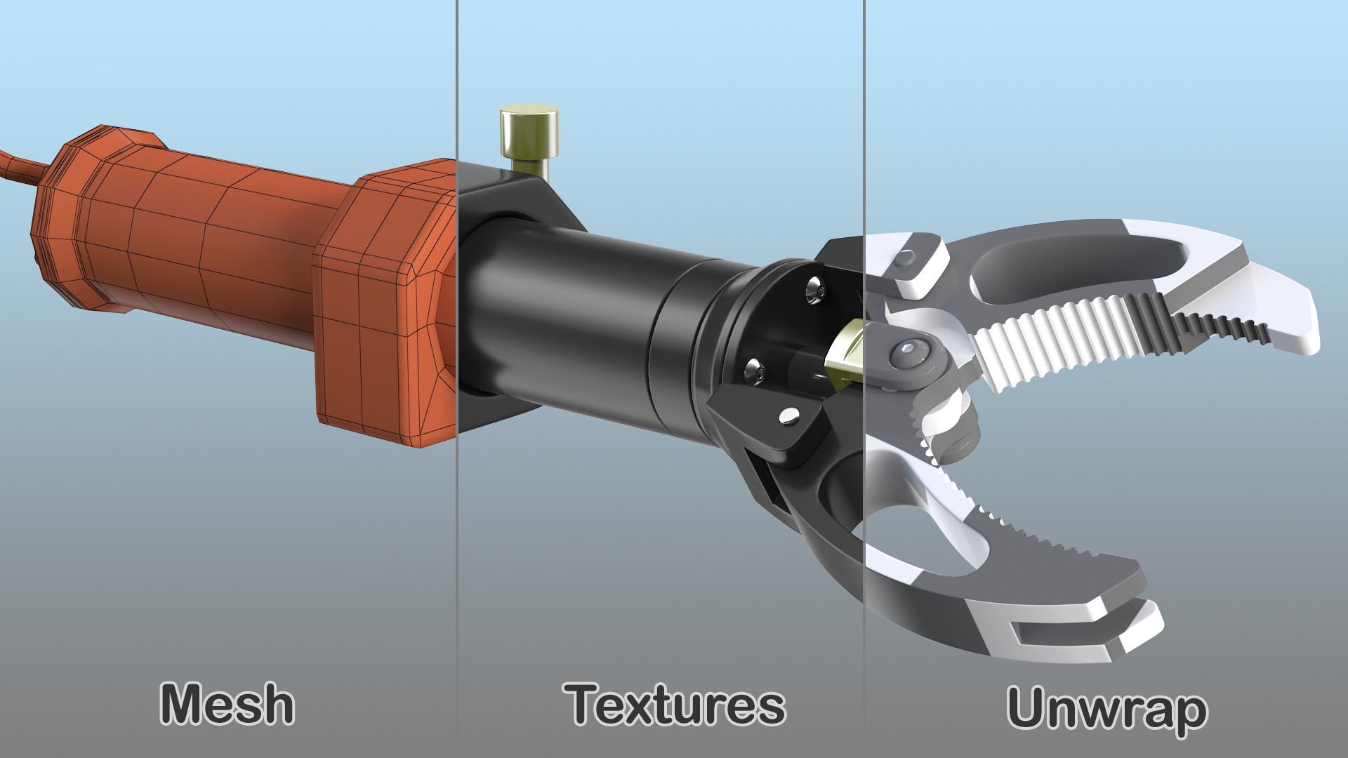 3D Subwater Gripper Generic Rigged