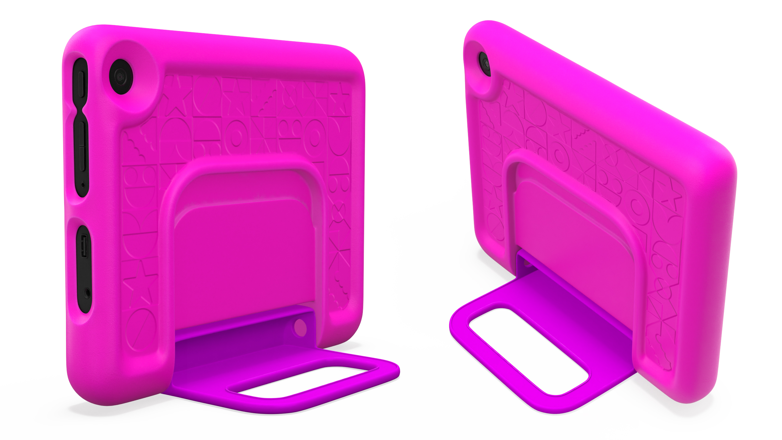 3D Tablet with Child Proof Case Pink model