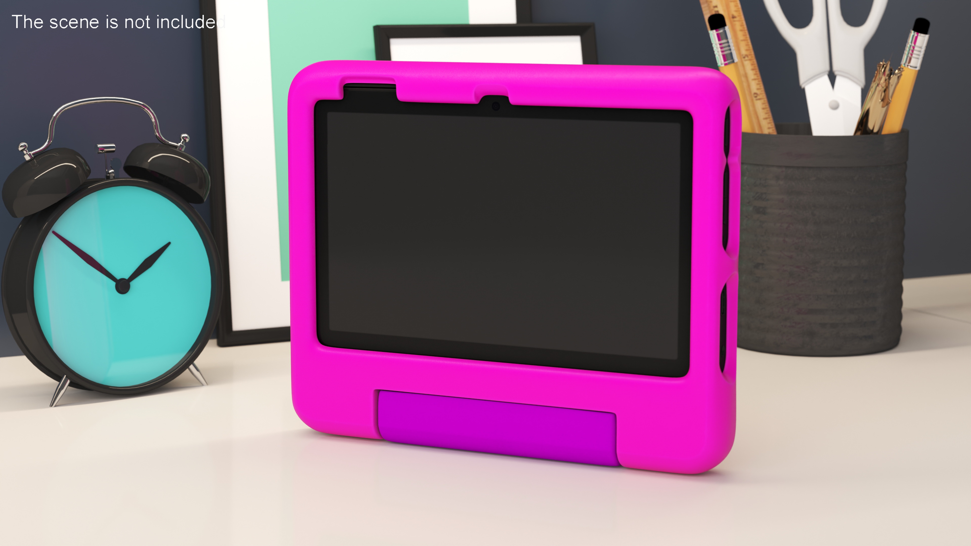 3D Tablet with Child Proof Case Pink model