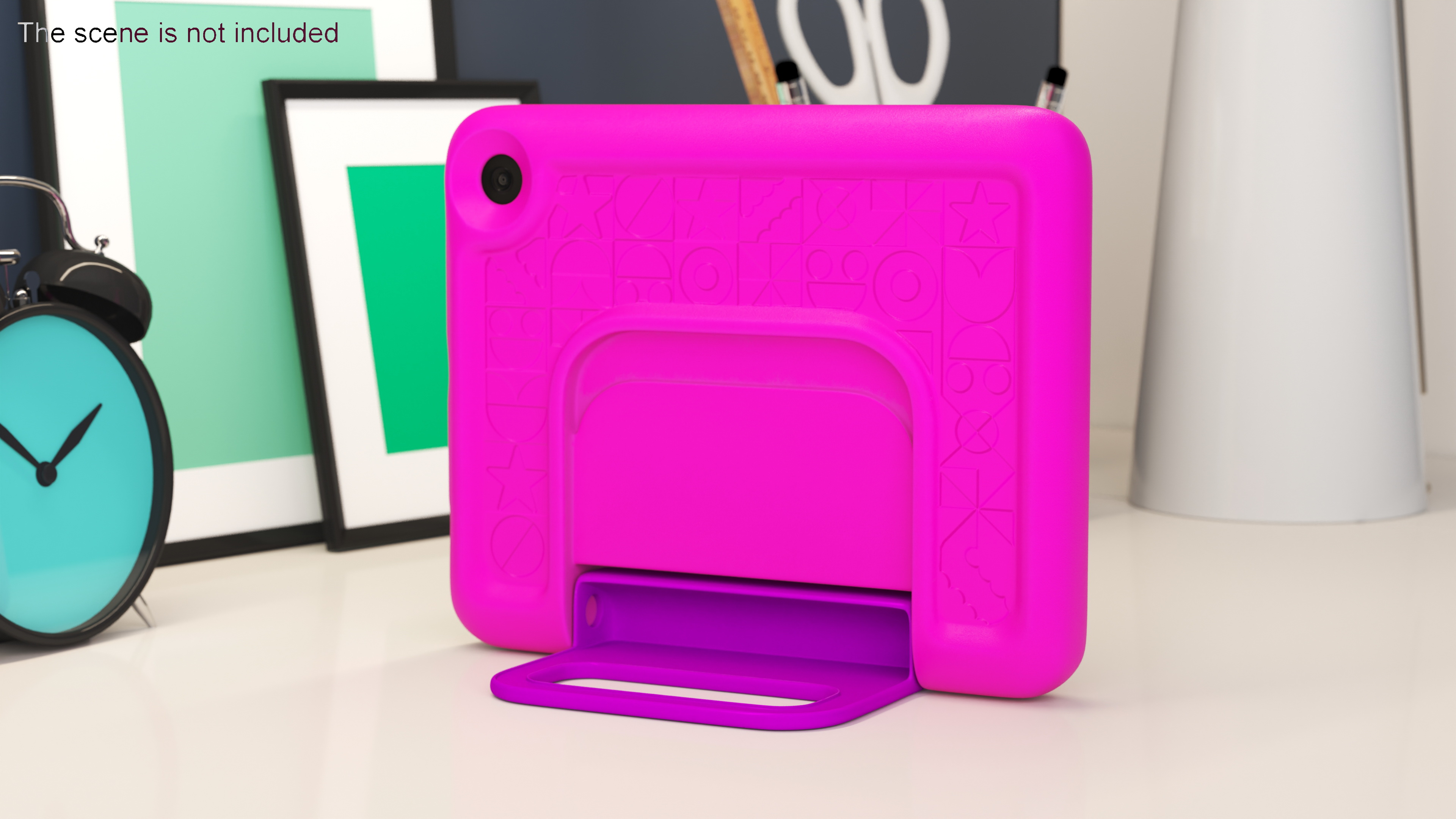 3D Tablet with Child Proof Case Pink model