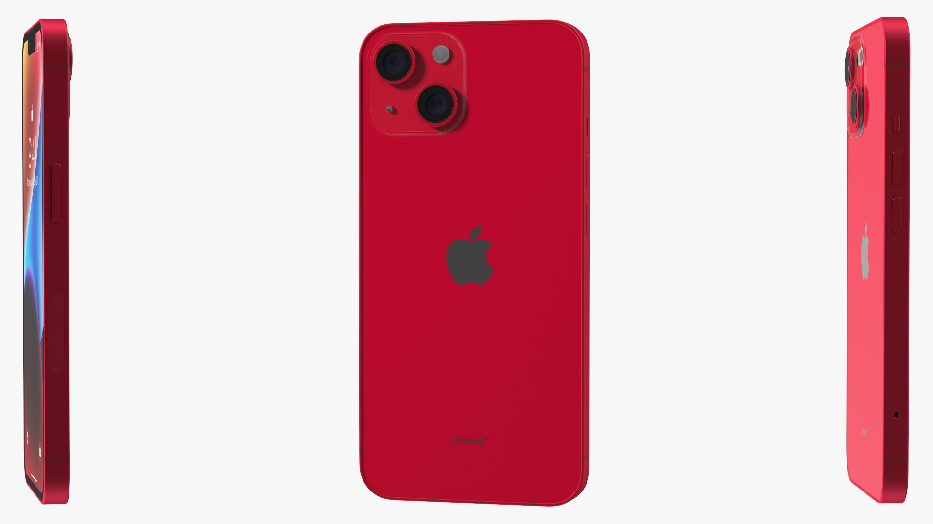 Apple iPhone 14 Red 3D model