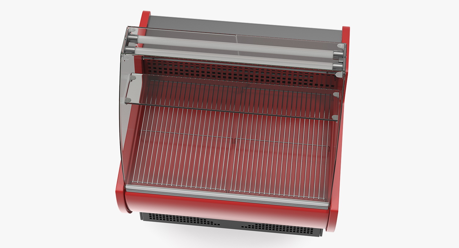 3D Supermarket Meat Curved Display