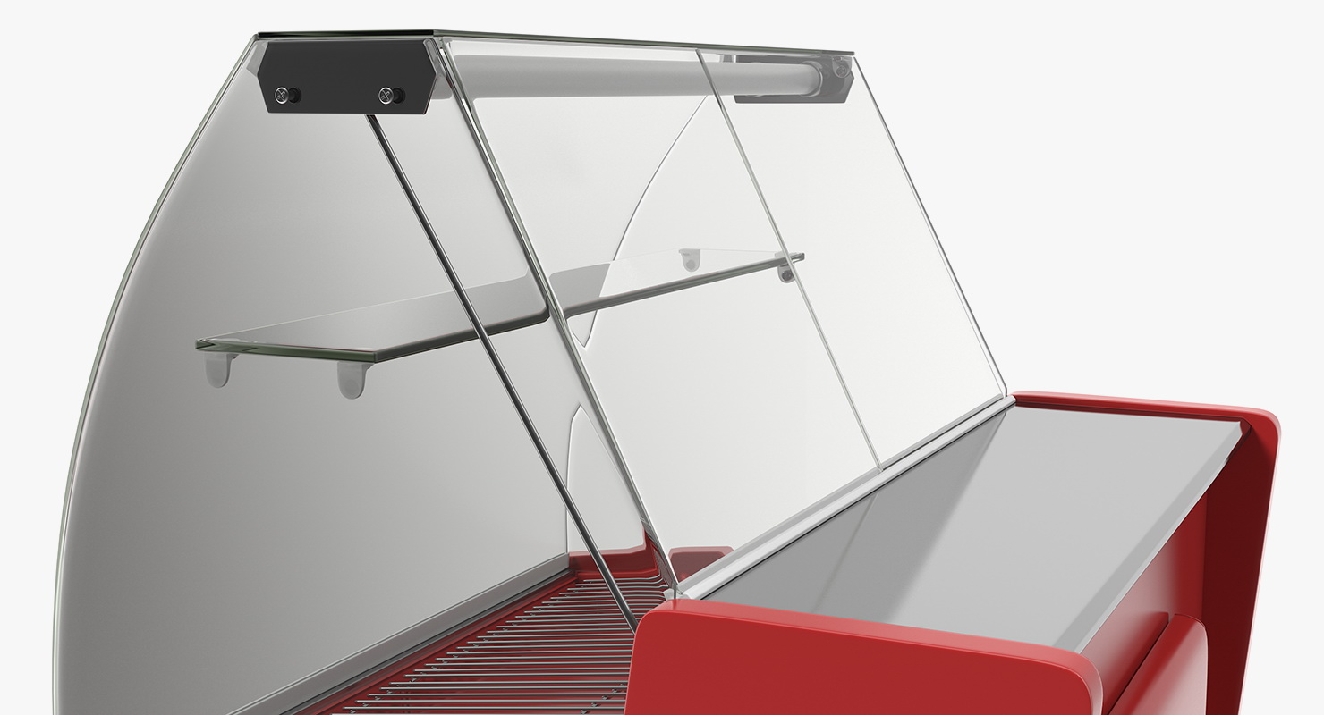 3D Supermarket Meat Curved Display