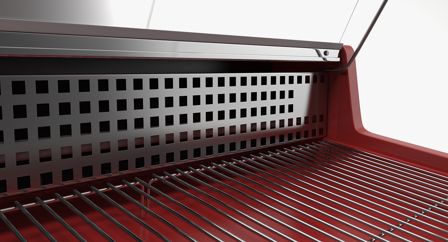 3D Supermarket Meat Curved Display