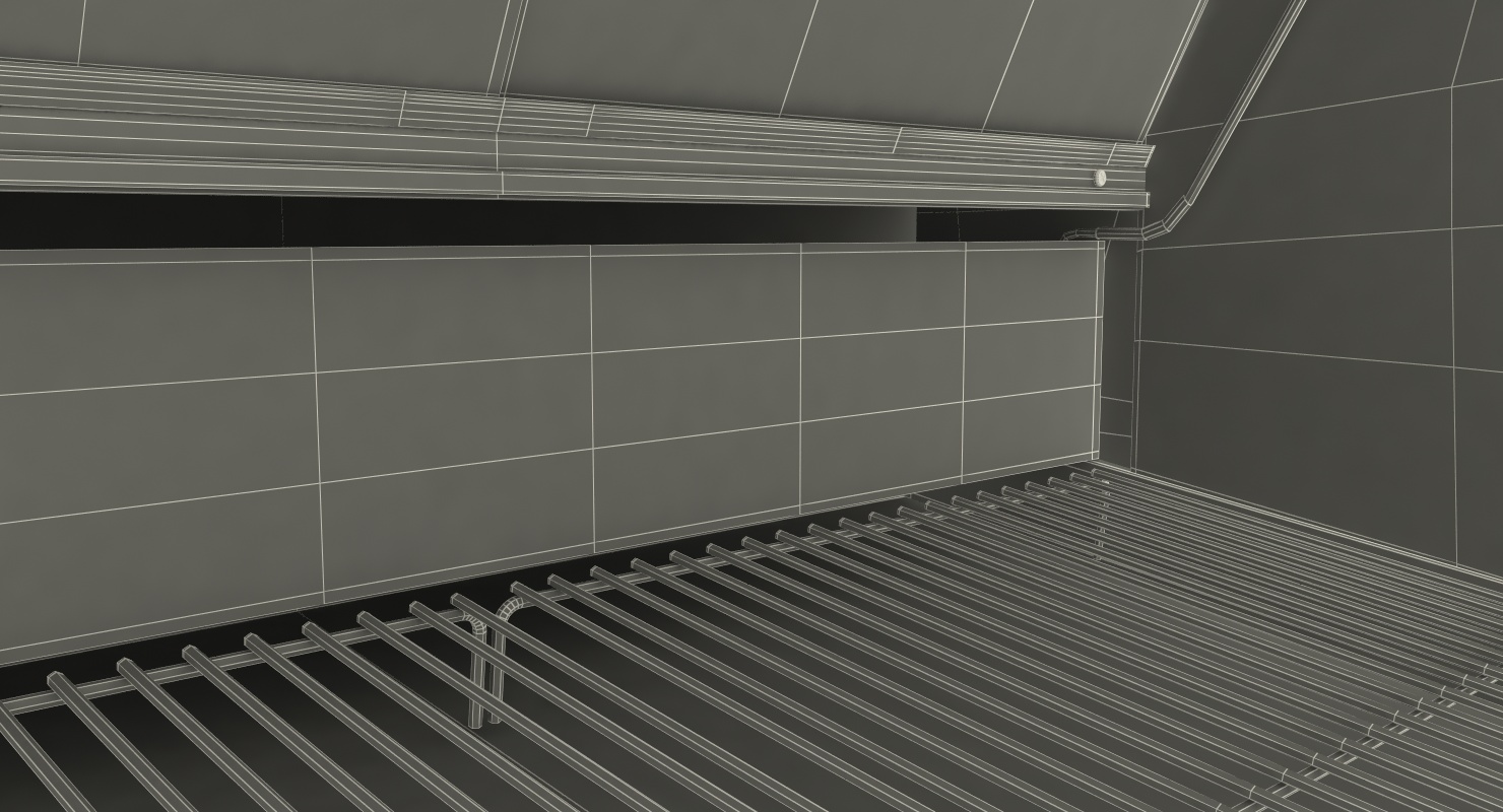 3D Supermarket Meat Curved Display
