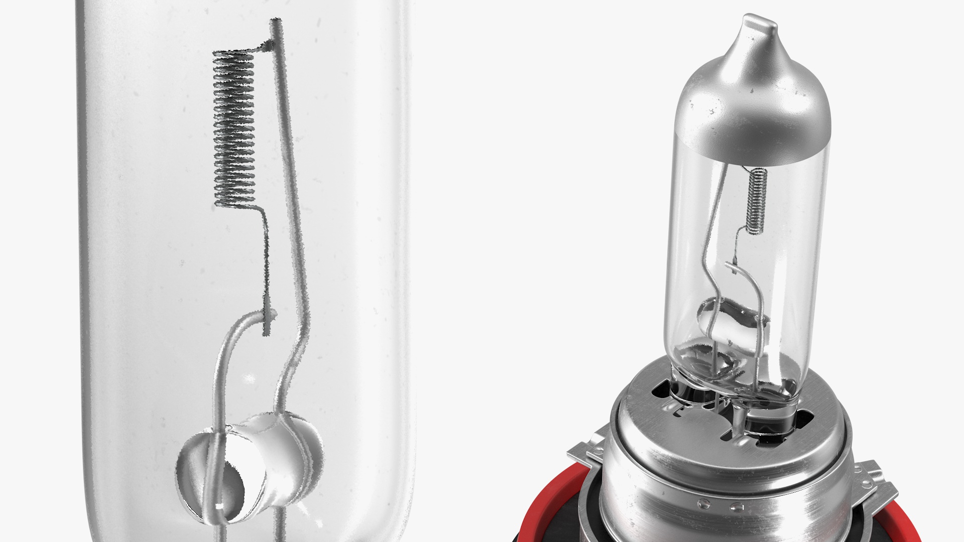 3D model H11 Car Halogen Headlight Bulb