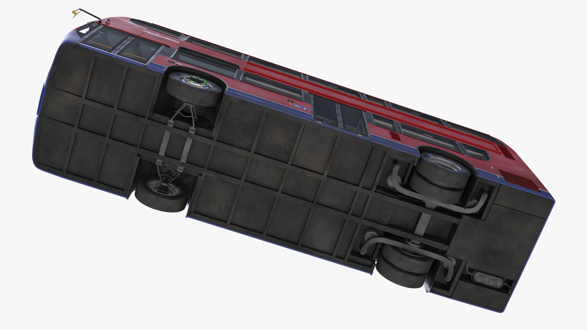 3D London Double Decker Bus Enviro 400 Rigged for Maya