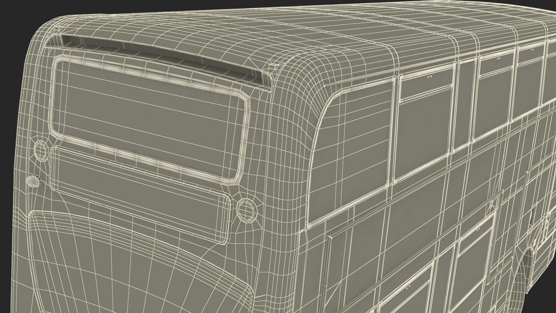 3D London Double Decker Bus Enviro 400 Rigged for Maya