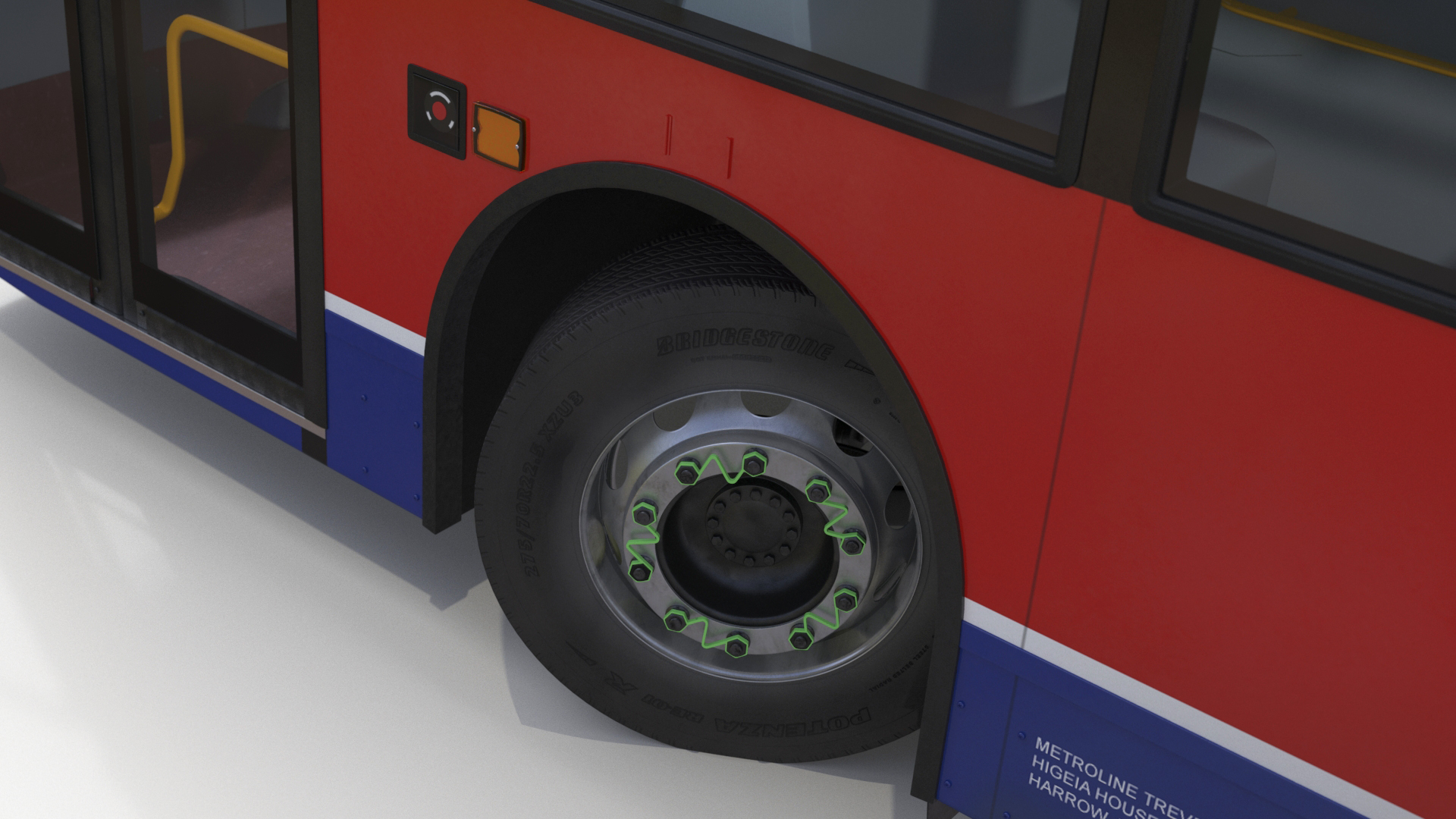 3D London Double Decker Bus Enviro 400 Rigged for Maya