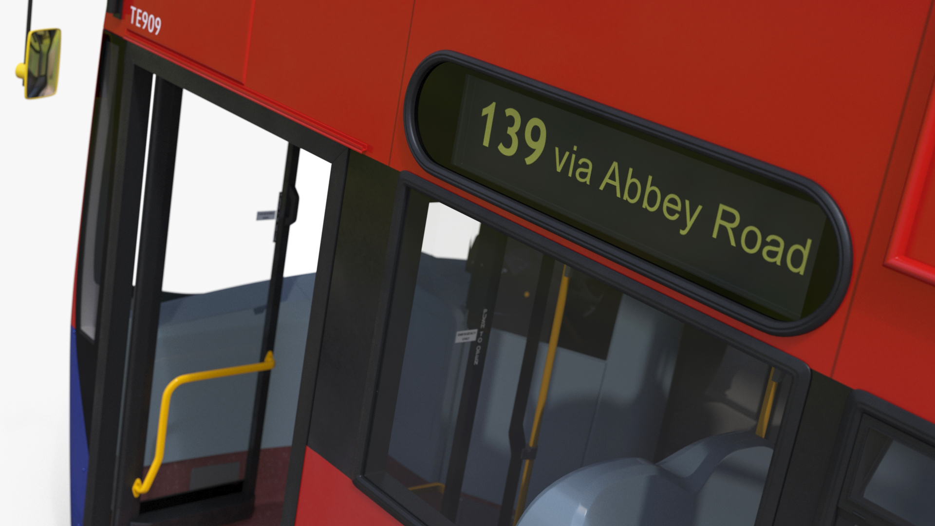 3D London Double Decker Bus Enviro 400 Rigged for Maya