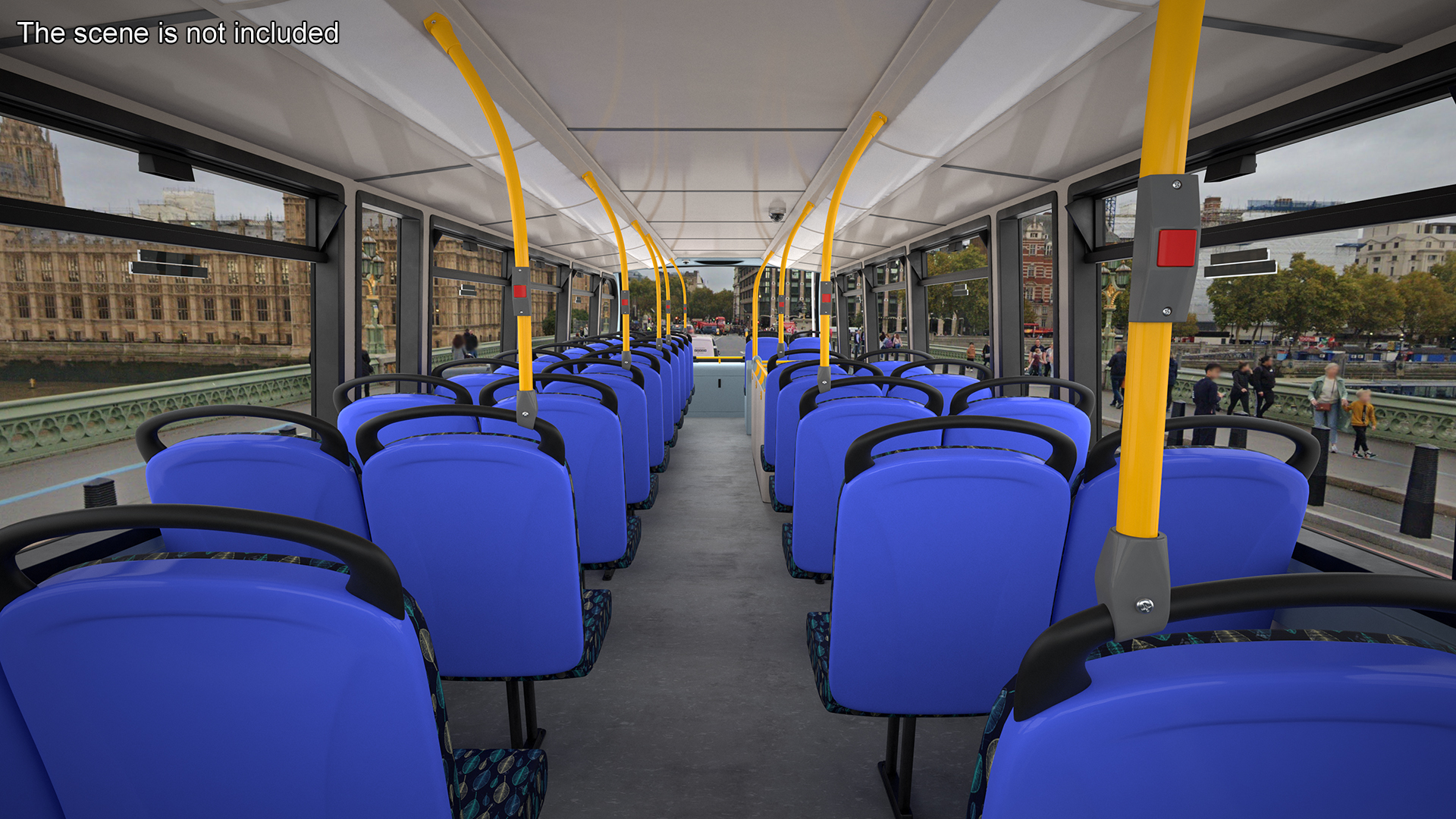 3D London Double Decker Bus Enviro 400 Rigged for Maya