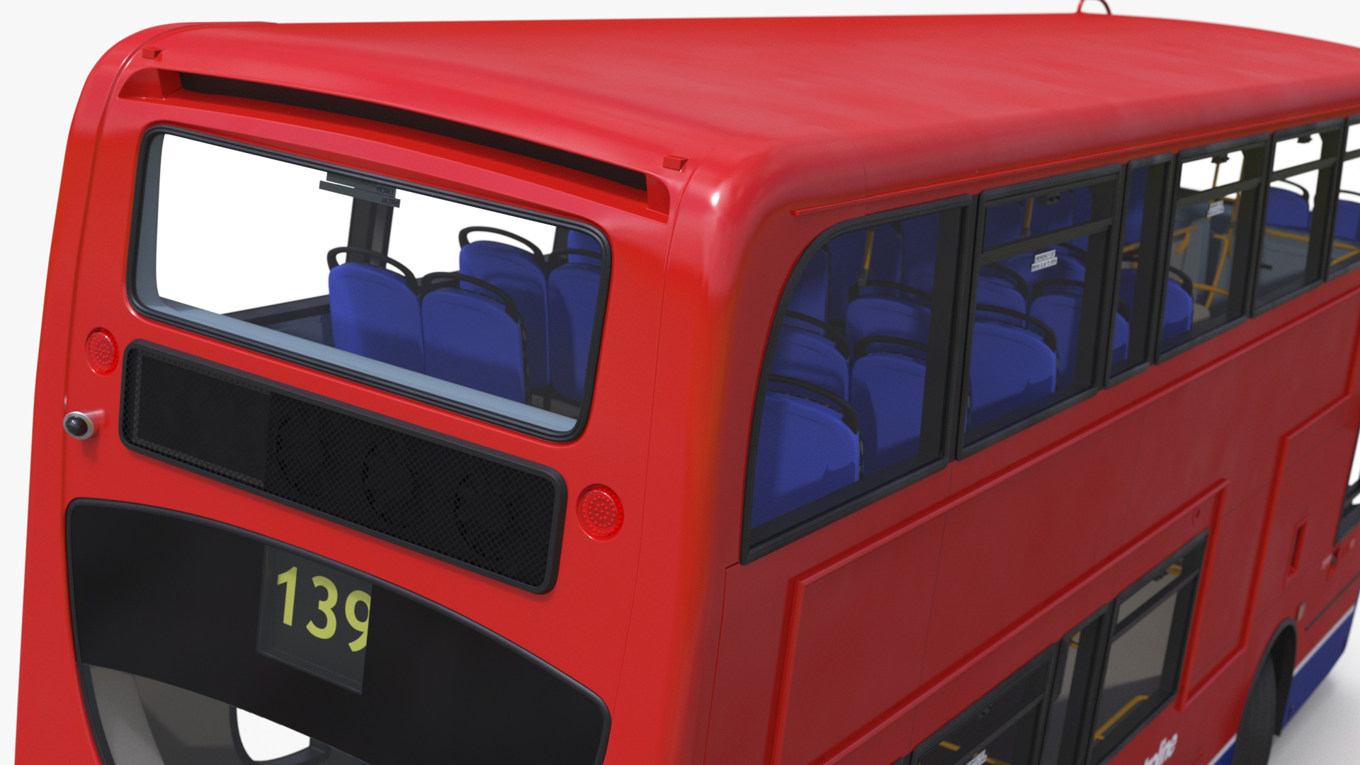 3D London Double Decker Bus Enviro 400 Rigged for Maya