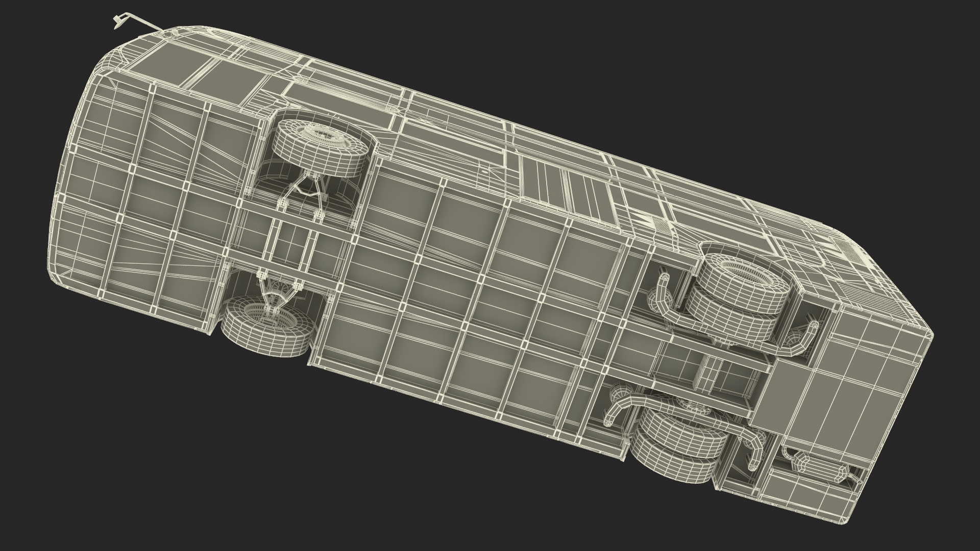 3D London Double Decker Bus Enviro 400 Rigged for Maya
