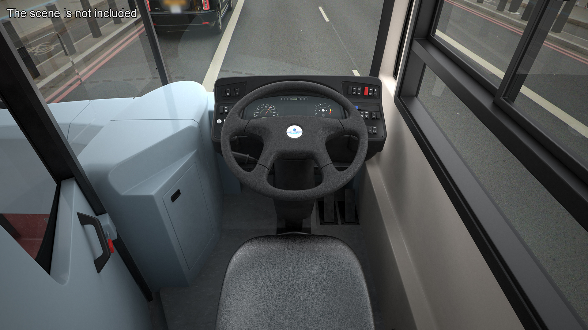 3D London Double Decker Bus Enviro 400 Rigged for Maya