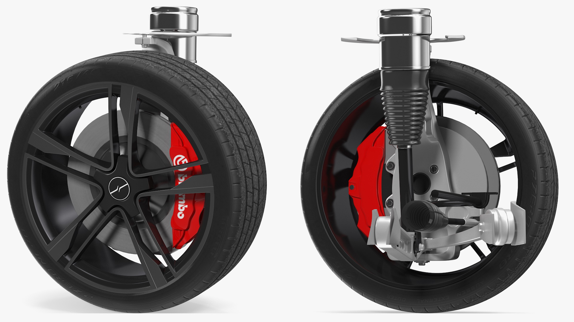 3D model Sony Vision S Front Wheel