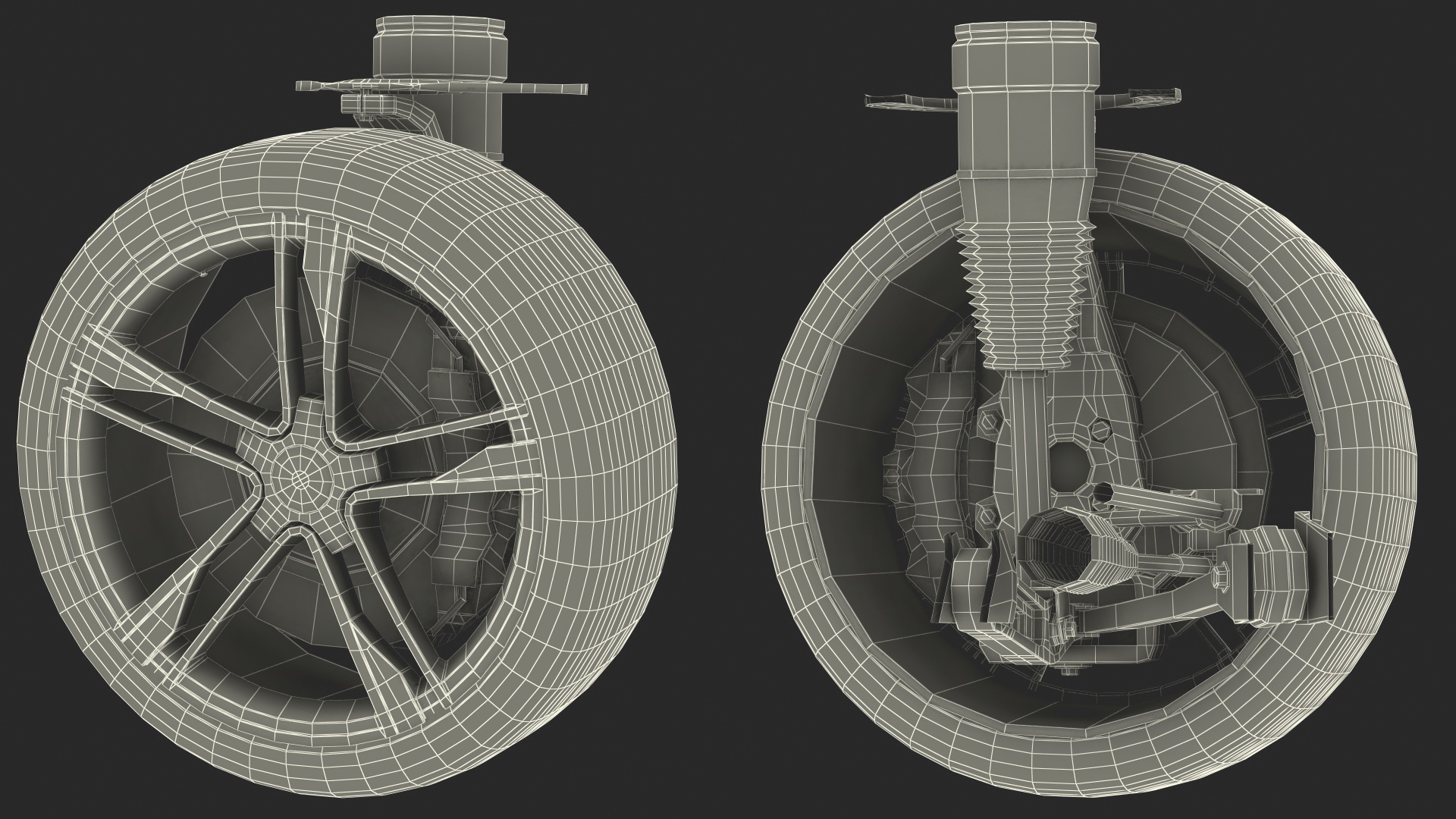 3D model Sony Vision S Front Wheel