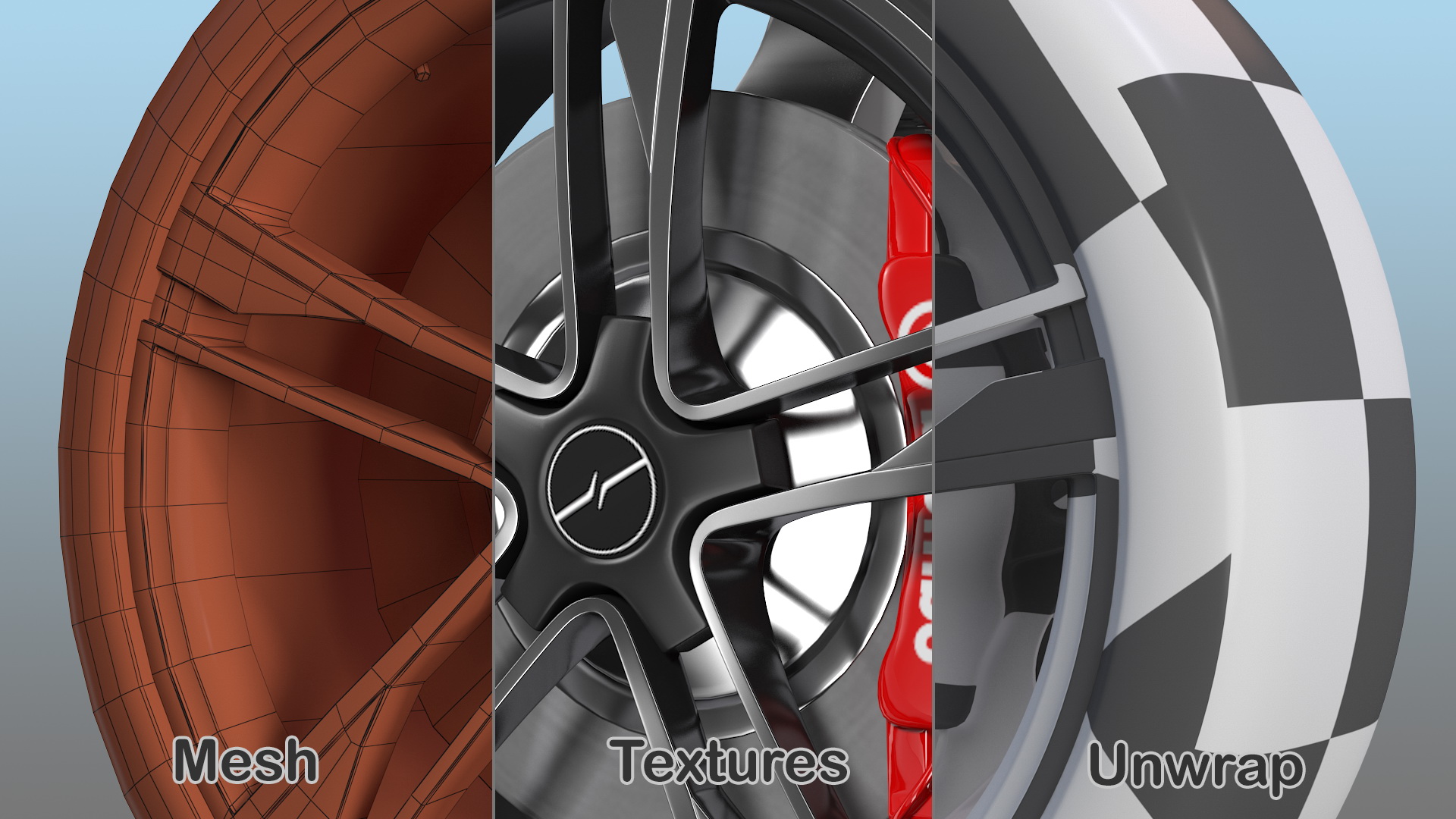 3D model Sony Vision S Front Wheel