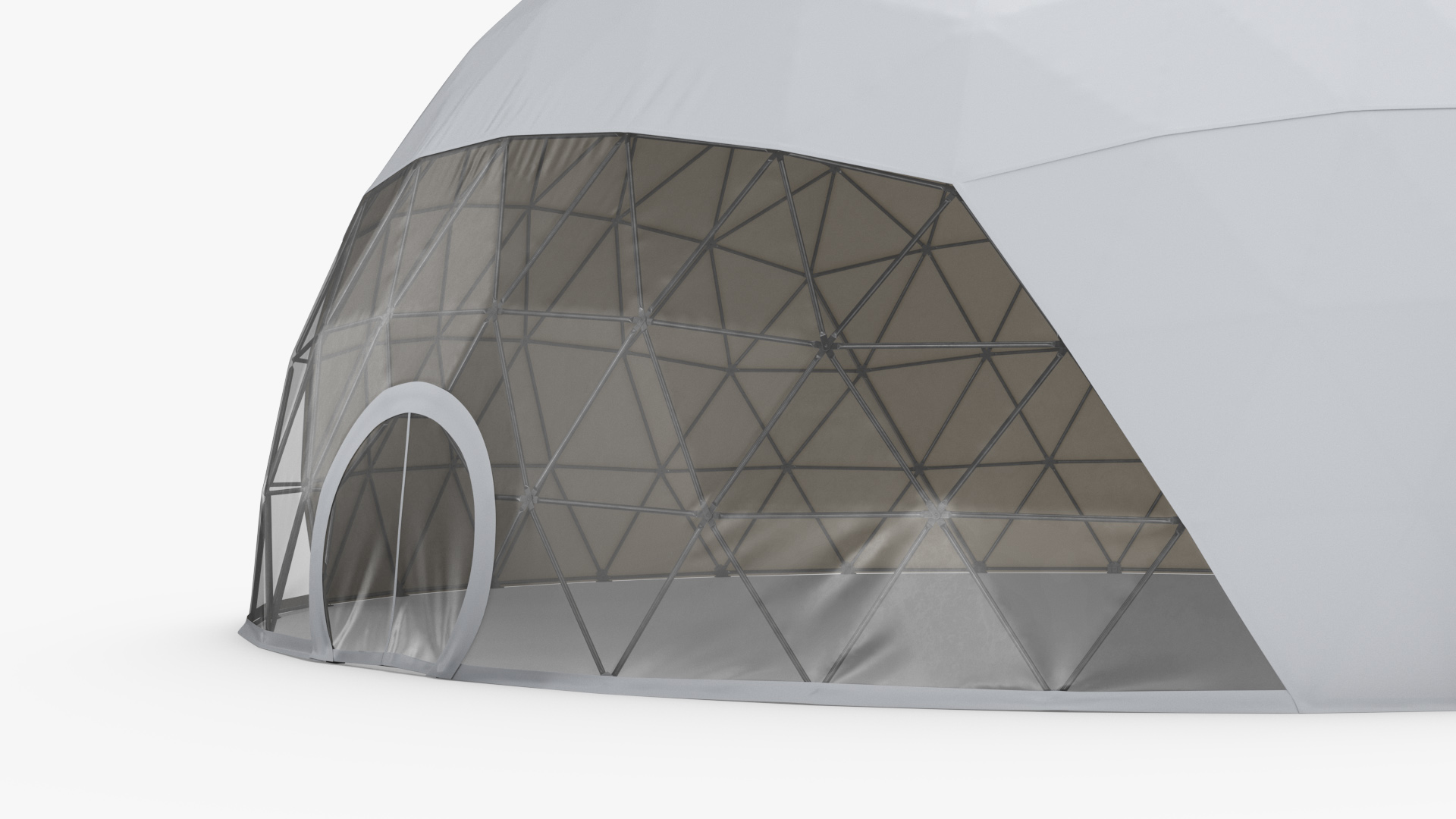 3D Outdoor Sphere Dome Tent for Events White