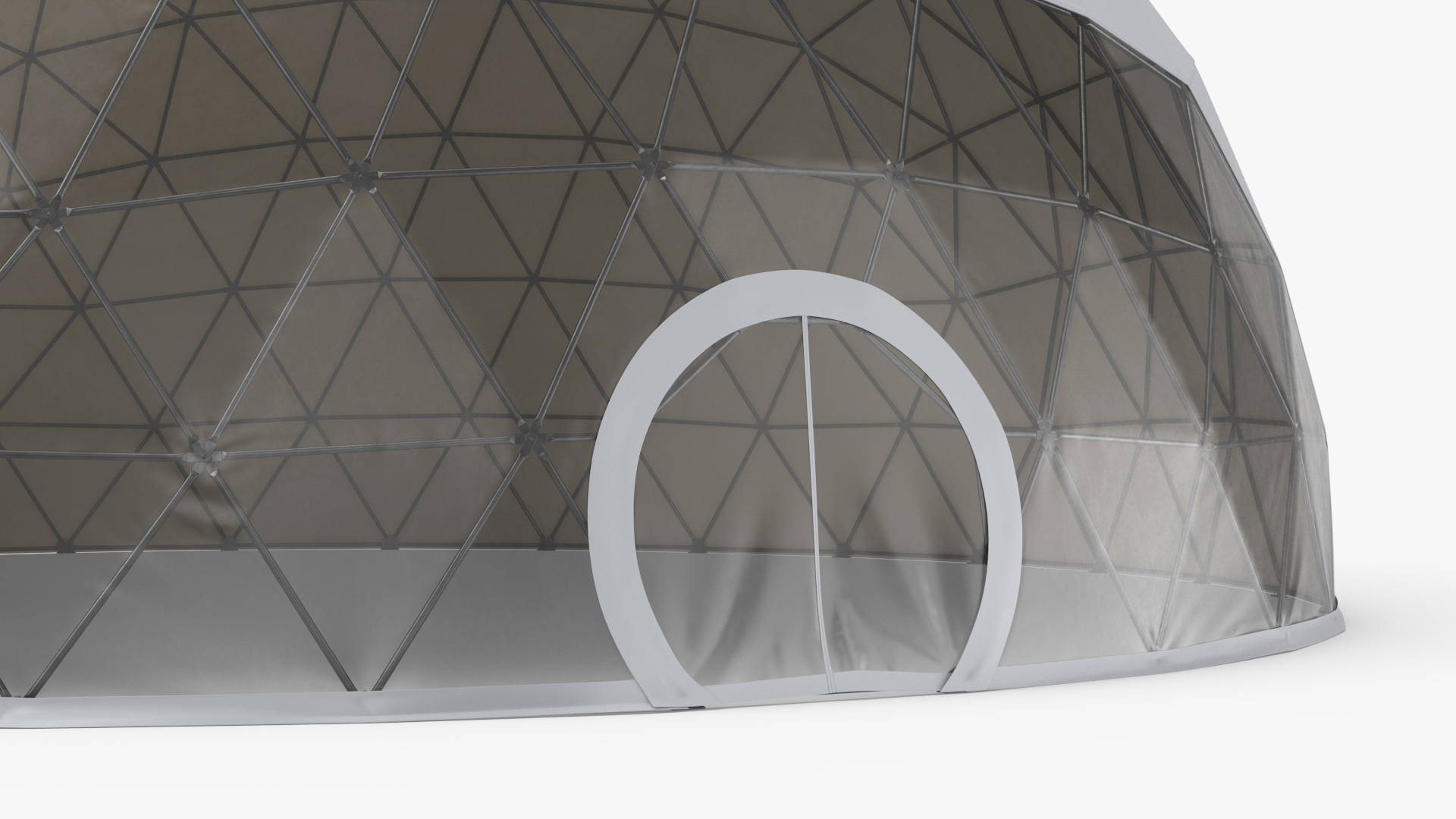 3D Outdoor Sphere Dome Tent for Events White