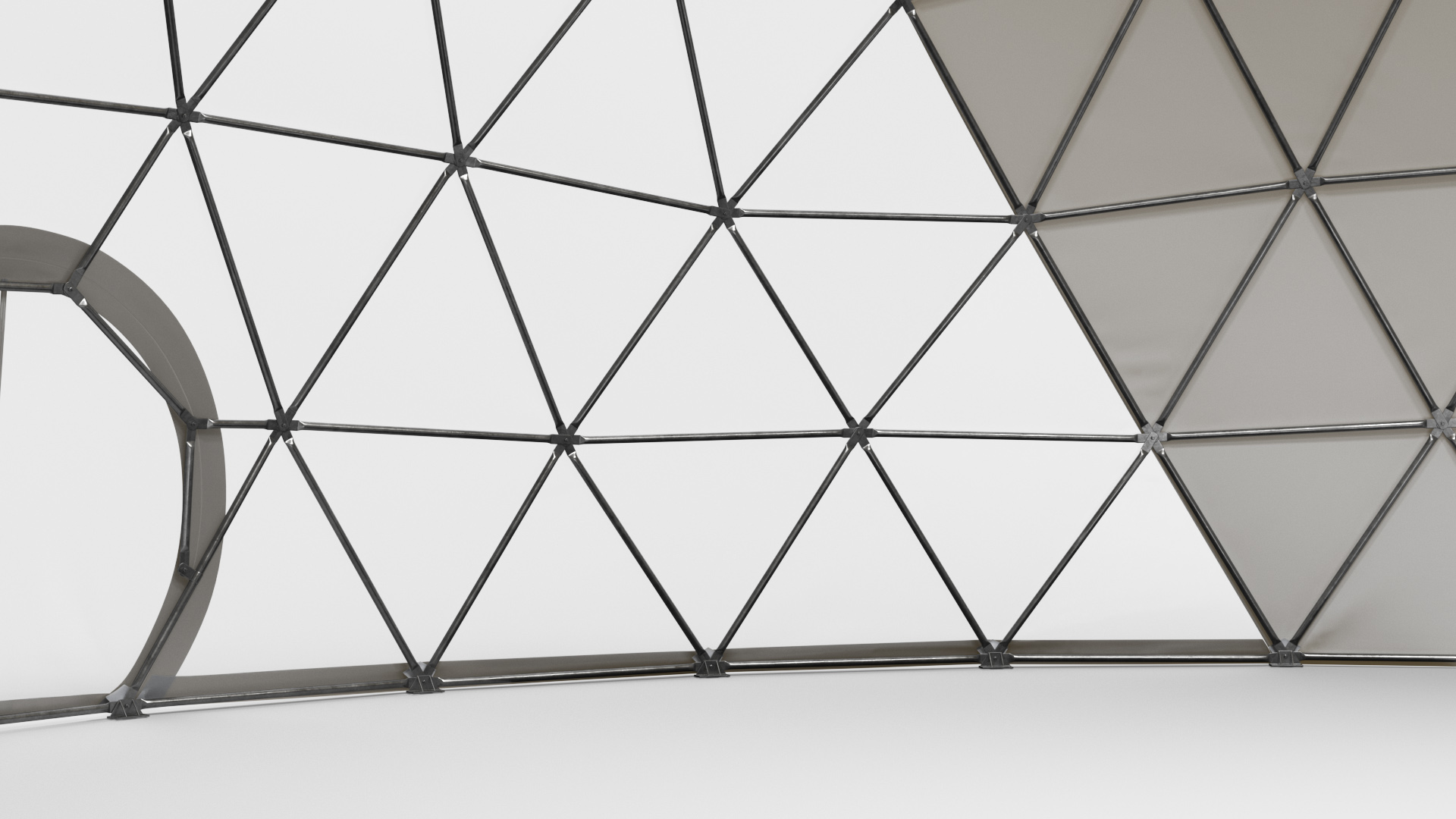 3D Outdoor Sphere Dome Tent for Events White