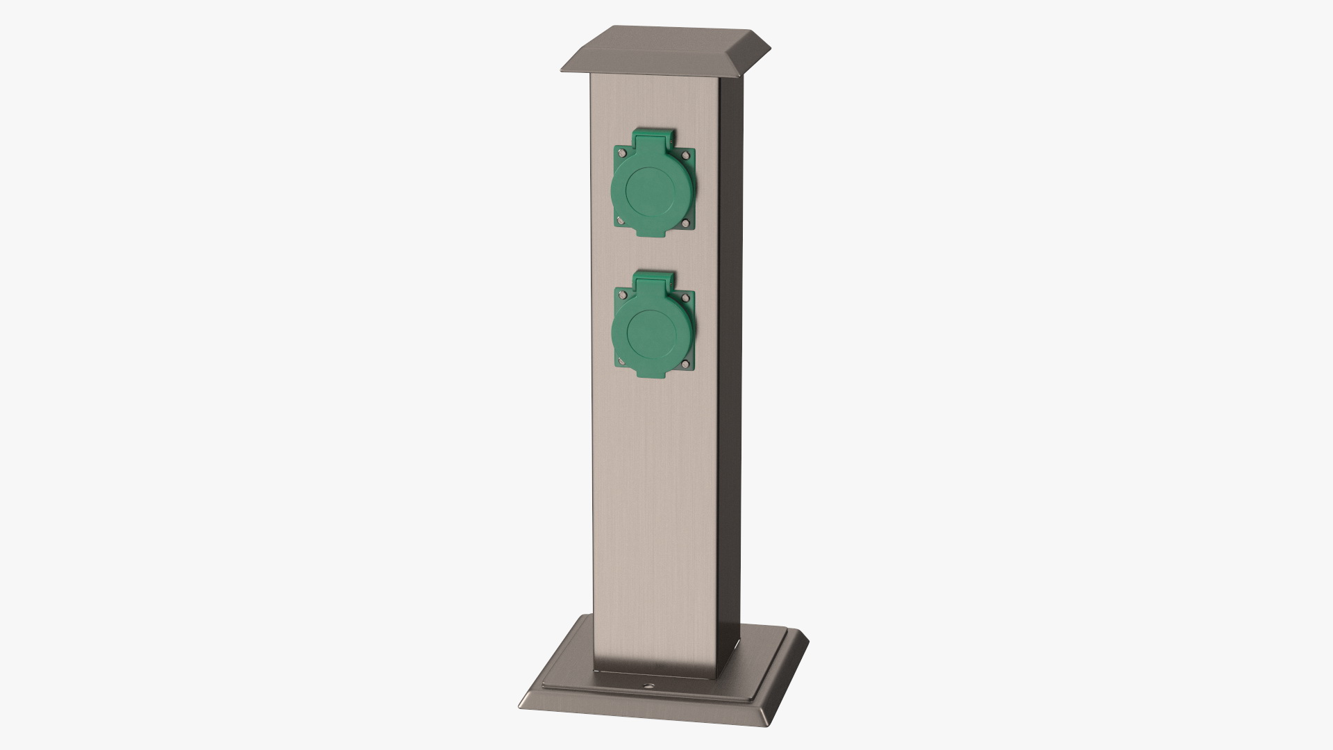 Garden Energy Column with 4 Socket 3D model