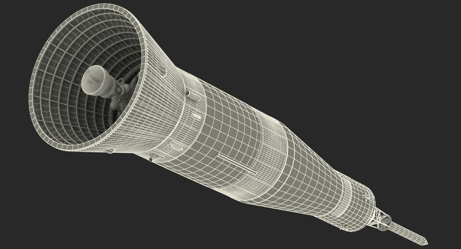 3D model Third Stage of Saturn V Rocket