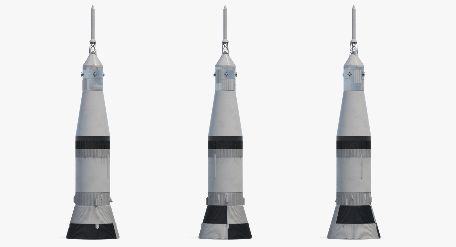 3D model Third Stage of Saturn V Rocket