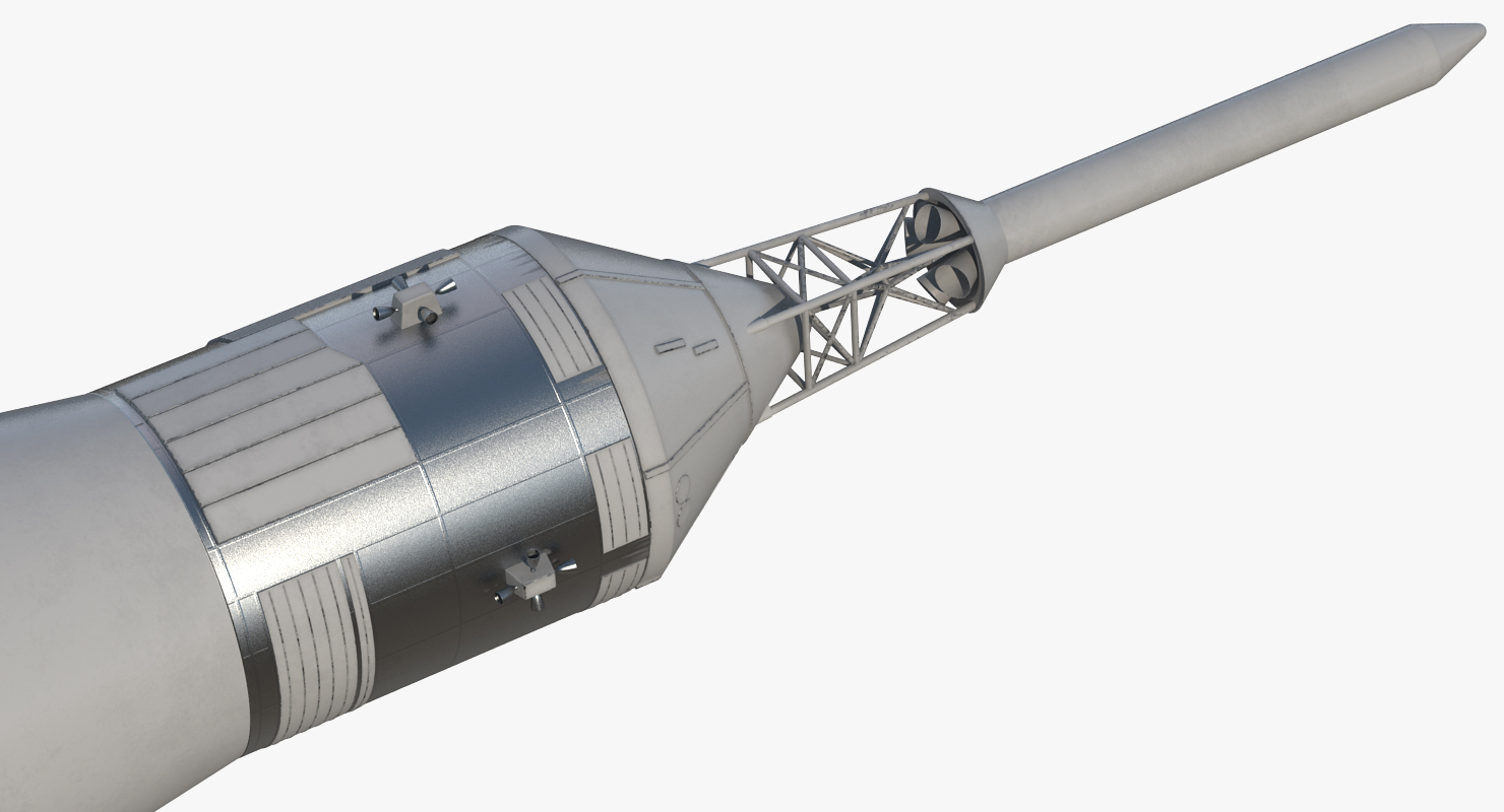 3D model Third Stage of Saturn V Rocket