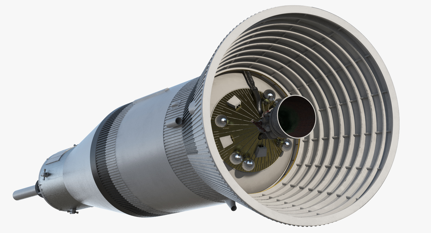 3D model Third Stage of Saturn V Rocket