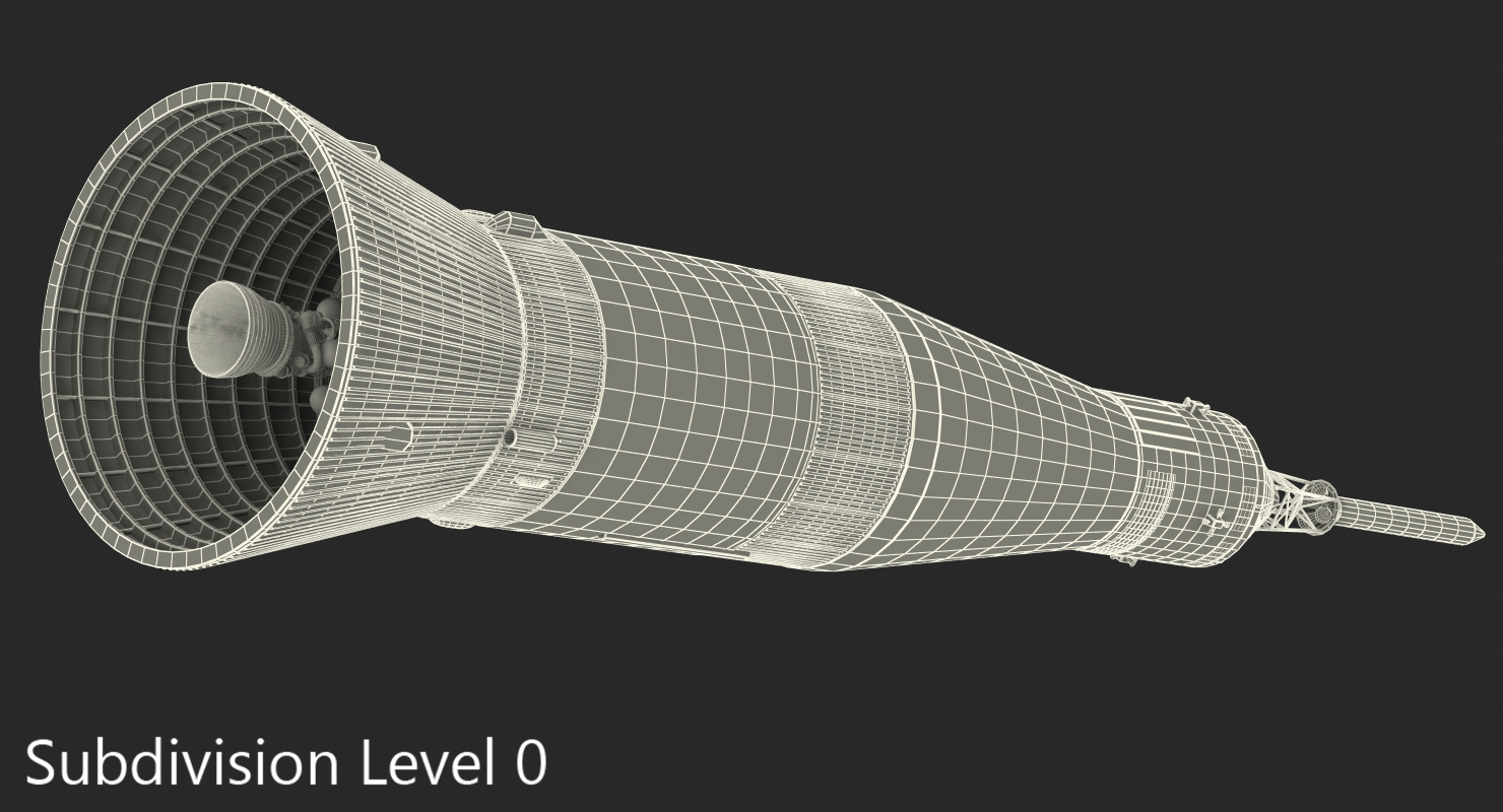 3D model Third Stage of Saturn V Rocket