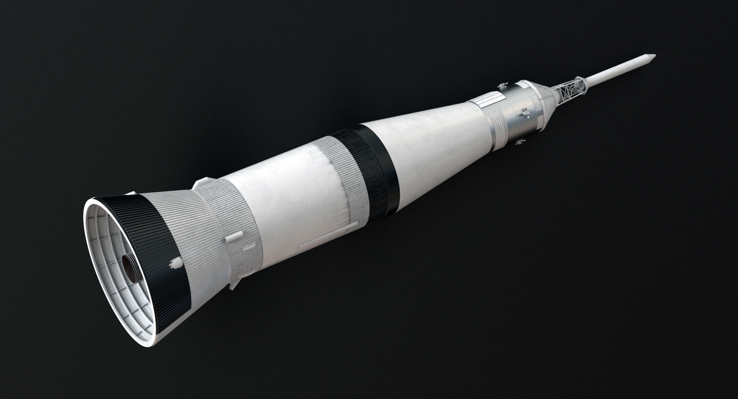3D model Third Stage of Saturn V Rocket