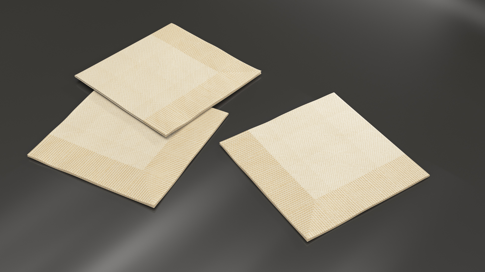 3D Disposable Paper Napkin model