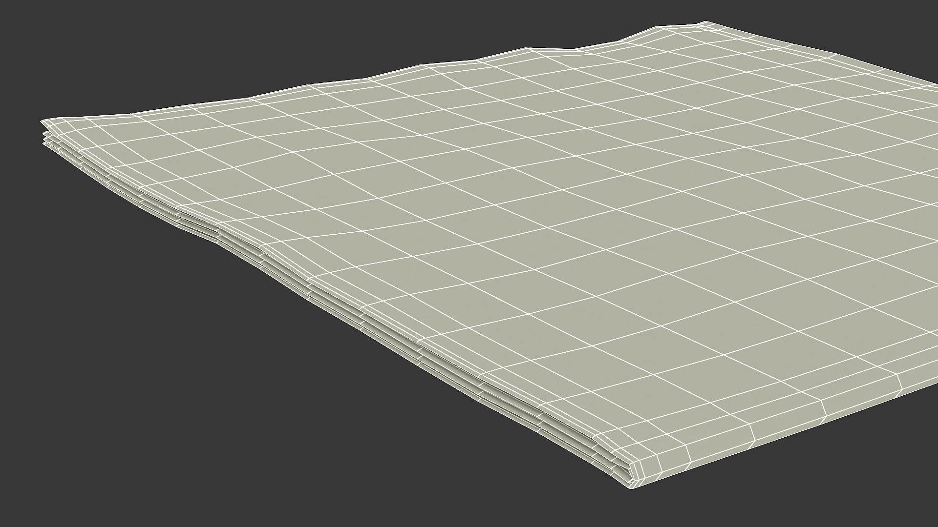 3D Disposable Paper Napkin model