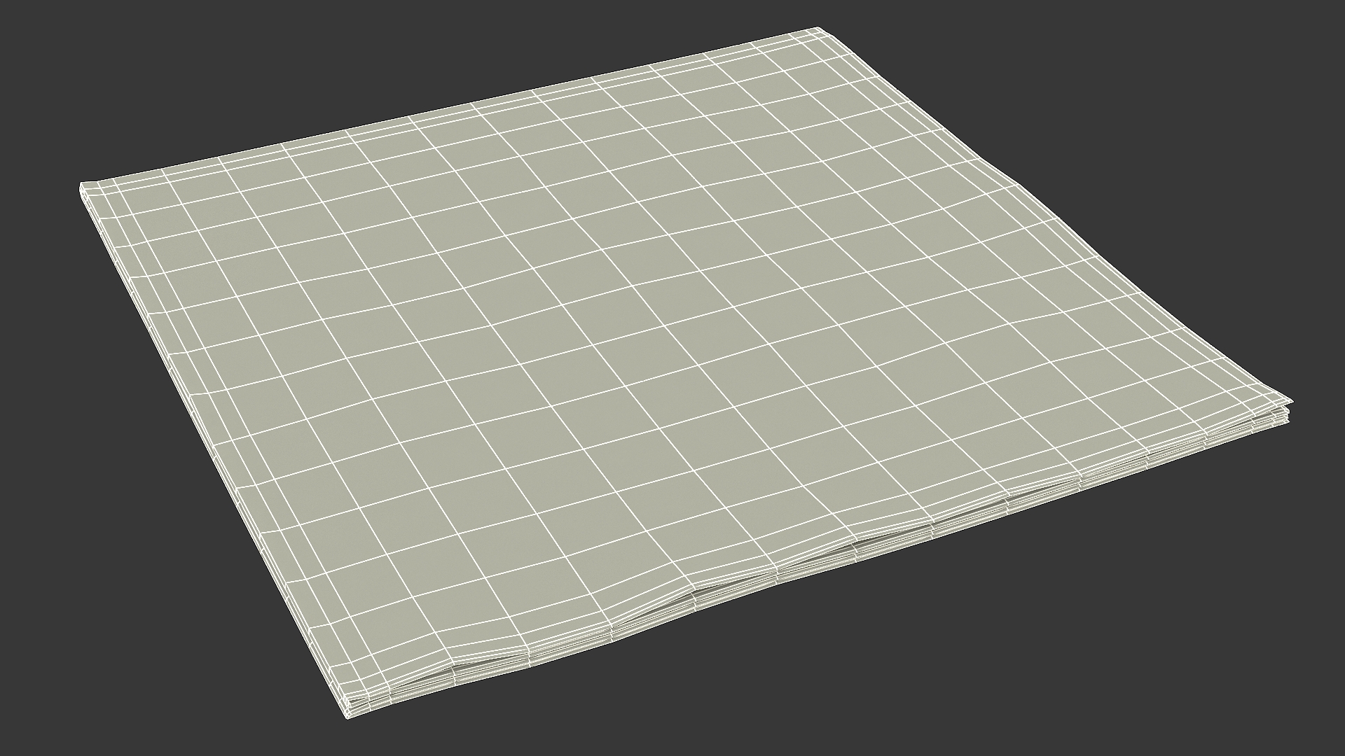 3D Disposable Paper Napkin model